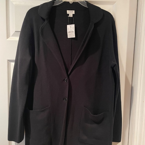 J Crew Factory Two Button Sweater Blazer - Picture 8 of 8